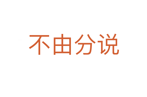 不由分說(shuō)