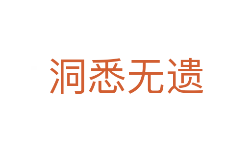 洞悉無(wú)遺