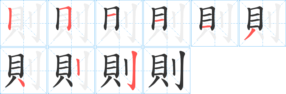 則的筆順?lè)植窖菔?>
					
                    <hr />
                    <h2>則的基本信息</h2>
                    <div   id=