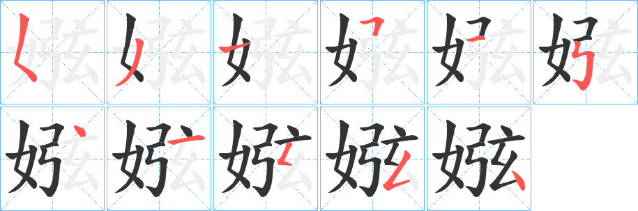 娹的筆順?lè)植窖菔?>
					
                    <hr />
                    <h2>娹的基本信息</h2>
                    <div   id=