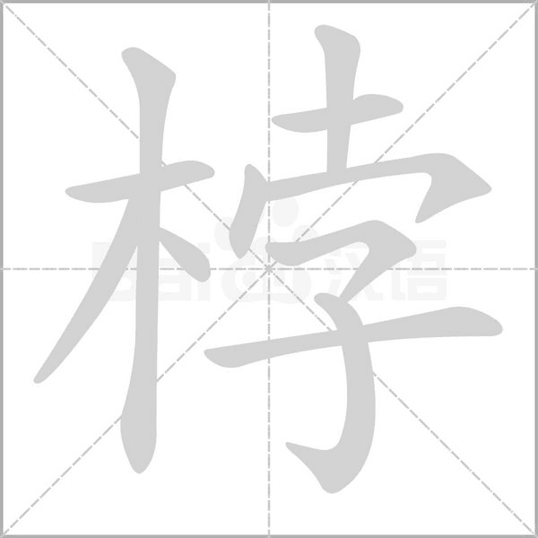 桲的筆順動(dòng)畫(huà)演示