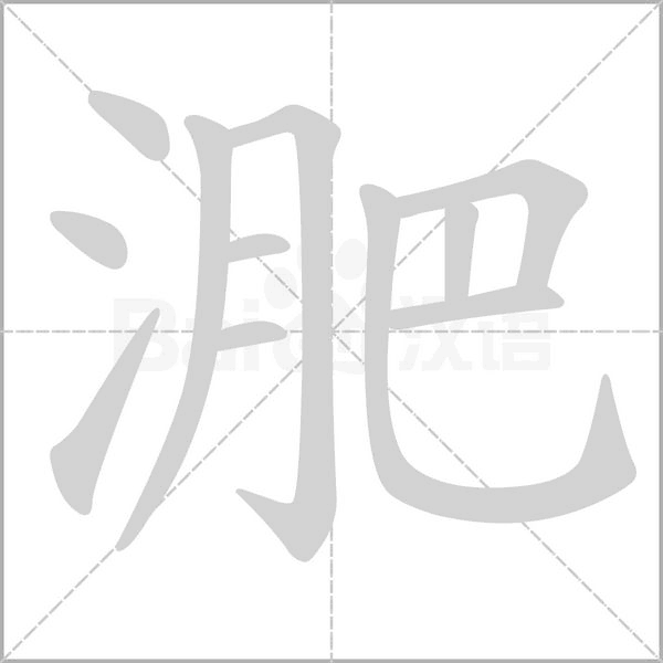 淝的筆順動(dòng)畫(huà)演示