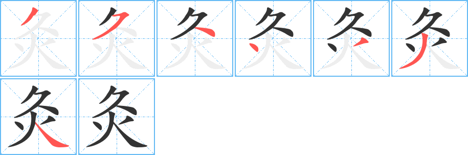 灸的筆順?lè)植窖菔?>
					
                    <hr />
                    <h2>灸的基本信息</h2>
                    <div   id=